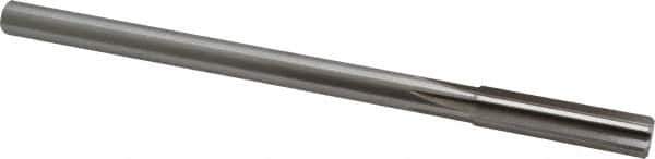Alvord Polk - 1/2" High Speed Steel 6 Flute Chucking Reamer - Straight Flute, 0.4355" Straight Shank, 2" Flute Length, 8" OAL - Eagle Tool & Supply