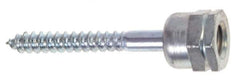 ITW Buildex - 1/4" Zinc-Plated Steel Vertical (End Drilled) Mount Threaded Rod Anchor - 5/8" Diam x 1-1/2" Long, 970 Lb Ultimate Pullout, For Use with Steel - Eagle Tool & Supply