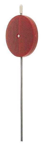 Peterson - 3" Diam, Red Lens & Reflector - Plastic - Eagle Tool & Supply