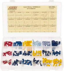 Value Collection - 175 Piece, Electrical Terminal Fastener Kit - Eagle Tool & Supply