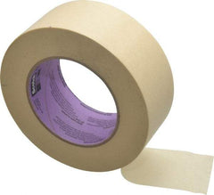 3M - 2" Wide x 60 Yd Long Tan Paper Masking Tape - Series 2040, 5.5 mil Thick, 23 In/Lb Tensile Strength - Eagle Tool & Supply