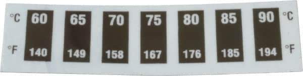 Tempil - 60°C Temp Indicating Label - 7 Ratings - Eagle Tool & Supply