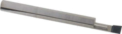 Accupro - 0.14" Min Bore Diam, 0.4" Max Bore Depth, 3/16 Shank Diam, Corner Radius Boring Bar - 0.005 to 0.008" Corner Radius, Right Hand Cut, Solid Carbide, Bright Finish - Exact Industrial Supply