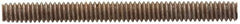Value Collection - M6x1.0 50mm OAL Fully Threaded Stud - Carbon Steel, Plain Finish, Metric - Eagle Tool & Supply