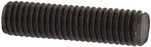 Value Collection - M5x0.8 20mm OAL Fully Threaded Stud - Carbon Steel, Plain Finish, Metric - Eagle Tool & Supply