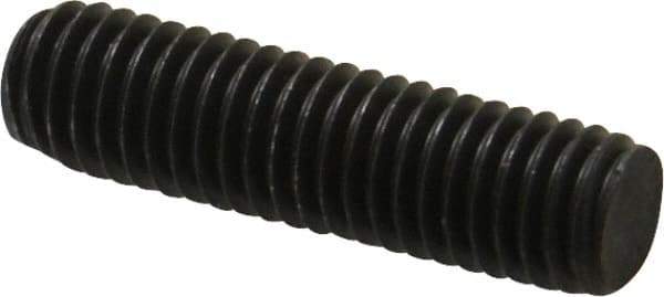 Value Collection - M8x1.25 30mm OAL Fully Threaded Stud - Carbon Steel, Plain Finish, Metric - Eagle Tool & Supply