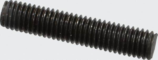 Value Collection - M8x1.25 40mm OAL Fully Threaded Stud - Carbon Steel, Plain Finish, Metric - Eagle Tool & Supply