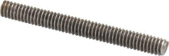 Value Collection - #8-32 1-1/2" OAL Fully Threaded Stud - Stainless Steel, Plain Finish - Eagle Tool & Supply
