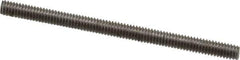 Value Collection - #8-32 2-1/2" OAL Fully Threaded Stud - Stainless Steel, Plain Finish - Eagle Tool & Supply
