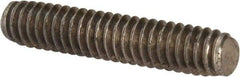 Value Collection - 1/4-20 1-1/4" OAL Fully Threaded Stud - Stainless Steel, Plain Finish - Eagle Tool & Supply
