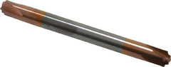 Accupro - 0.031" Radius, 3/16" Mill Diam, 4 Flute Solid Carbide Corner Rounding End Mill - Double End, TiCN Finish, 2" OAL, 3/16" Shank Diam - Eagle Tool & Supply