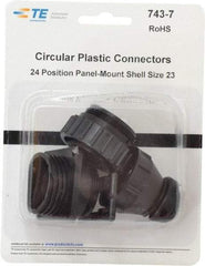 Tyco/Amp - Panel Mount Plug and Receptacle Kit - 24 to 23 AWG Compatible Wire Size - Eagle Tool & Supply