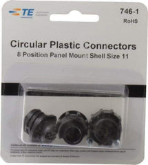 Tyco/Amp - Panel Mount Plug and Receptacle Kit - 11 to 8 AWG Compatible Wire Size - Eagle Tool & Supply