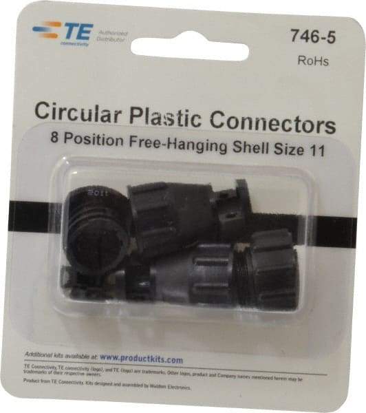Tyco/Amp - Free Hanging Connector Kit - 11 to 8 AWG Compatible Wire Size - Eagle Tool & Supply