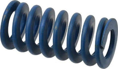 Associated Spring Raymond - 1" Hole Diam, 1/2" Rod Diam, 2" Free Length, Blue Die Spring - 260 Lb Max Deflection, 1" Max Deflection, Medium Duty, Chromium Alloy Steel - Eagle Tool & Supply
