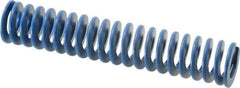 Associated Spring Raymond - 1" Hole Diam, 1/2" Rod Diam, 5" Free Length, Blue Die Spring - 240 Lb Max Deflection, 2.5" Max Deflection, Medium Duty, Chromium Alloy Steel - Eagle Tool & Supply