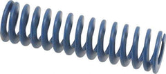 Associated Spring Raymond - 1-1/4" Hole Diam, 5/8" Rod Diam, 4-1/2" Free Length, Blue Die Spring - 360 Lb Max Deflection, 2.25" Max Deflection, Medium Duty, Chromium Alloy Steel - Eagle Tool & Supply
