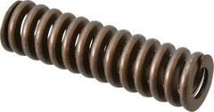 Associated Spring Raymond - 1-1/4" Hole Diam, 5/8" Rod Diam, 4-1/2" Free Length, Gold Die Spring - 788.4 Lb Max Deflection, 1.35" Max Deflection, Heavy Duty, Chromium Alloy Steel - Eagle Tool & Supply