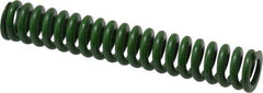 Associated Spring Raymond - 1/2" Hole Diam, 9/32" Rod Diam, 3" Free Length, Green Die Spring - 67.5 Lb Max Deflection, 0.75" Max Deflection, Extra Heavy Duty, Chromium Alloy Steel - Eagle Tool & Supply