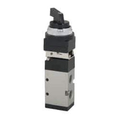 ARO/Ingersoll-Rand - 1/4" NPT Manual Mechanical Valve - 3-Way, 2 Position, Long Selector/Manual & 0.7 CV Rate - Eagle Tool & Supply