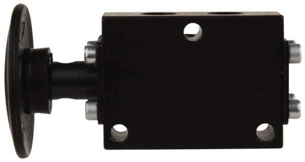 ARO/Ingersoll-Rand - 1/8" NPT Manual Mechanical Valve - 3-Way, 2 Position, Palm Button/Spring & 0.4 CV Rate - Eagle Tool & Supply