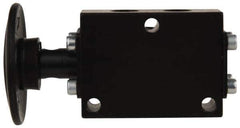 ARO/Ingersoll-Rand - 1/8" NPT Manual Mechanical Valve - 3-Way, 2 Position, Palm Button/Spring & 0.4 CV Rate - Eagle Tool & Supply