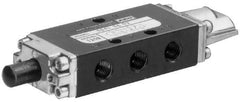 ARO/Ingersoll-Rand - 1/4" NPT Manual Mechanical Valve - 4-Way, 2 Position, Cam Stem/Spring & 0.7 CV Rate - Eagle Tool & Supply