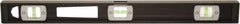 Johnson Level & Tool - Magnetic 96" Long 5 Vial I-Beam Level - Aluminum, Black, 3 Plumb & 2 Level Vials - Eagle Tool & Supply