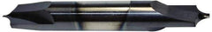 Accupro - 0.01" Radius, 1/8" Mill Diam, 2 Flute Solid Carbide Corner Rounding End Mill - Double End, AlTiN Finish, 1-1/2" OAL, 1/8" Shank Diam - Eagle Tool & Supply