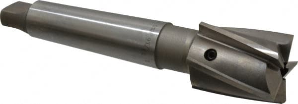 Value Collection - 1-13/16" Diam, 5 Flutes, Morse Taper Shank, Interchangeable Pilot Counterbore - Eagle Tool & Supply