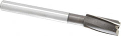 Value Collection - 23/32" Diam, 1/2" Shank, Diam, 3 Flutes, Straight Shank, Interchangeable Pilot Counterbore - Eagle Tool & Supply