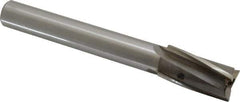 Value Collection - 25/32" Diam, 5/8" Shank, Diam, 3 Flutes, Straight Shank, Interchangeable Pilot Counterbore - 5-3/8" OAL, 3-7/8" OAL Shank, Bright Finish, High Speed Steel - Eagle Tool & Supply