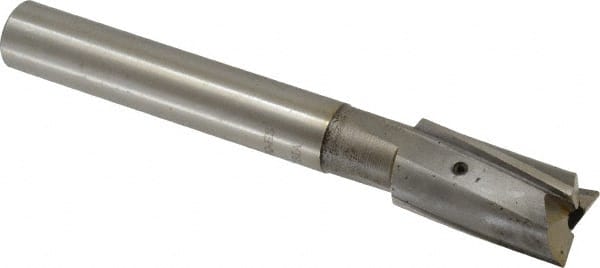 Value Collection - 27/32" Diam, 3/4" Shank, Diam, 3 Flutes, Straight Shank, Interchangeable Pilot Counterbore - Eagle Tool & Supply