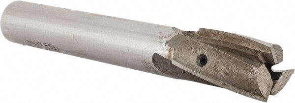 Value Collection - 55/64" Diam, 3/4" Shank, Diam, 3 Flutes, Straight Shank, Interchangeable Pilot Counterbore - Eagle Tool & Supply