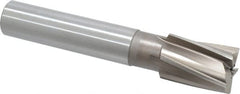Value Collection - 1-9/16" Diam, 1-1/4" Shank, Diam, 5 Flutes, Straight Shank, Interchangeable Pilot Counterbore - Eagle Tool & Supply
