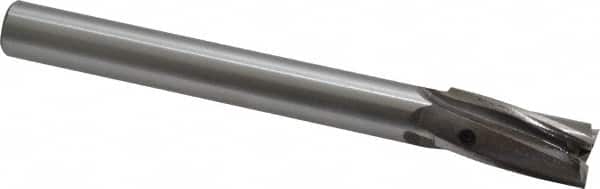 Value Collection - 19/32" Diam, 1/2" Shank, Diam, 3 Flutes, Straight Shank, Interchangeable Pilot Counterbore - Eagle Tool & Supply