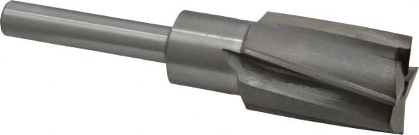 Value Collection - 1-5/16" Diam, 1/2" Shank, Diam, 4 Flutes, Straight Shank, Interchangeable Pilot Counterbore - Eagle Tool & Supply