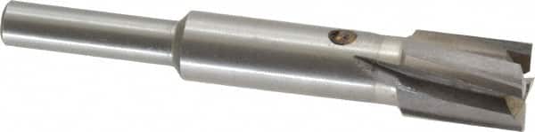 Value Collection - 15/32" Diam, 1/4" Shank, Diam, 4 Flutes, Straight Shank, Interchangeable Pilot Counterbore - Eagle Tool & Supply
