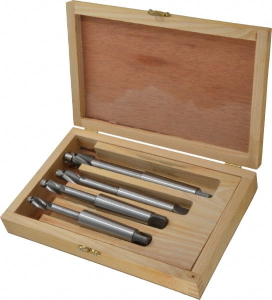 Value Collection - 1/4" to 1/2" Socket-Head Cap Screw Compatible, High Speed Steel, Solid Pilot Counterbore Set - Eagle Tool & Supply
