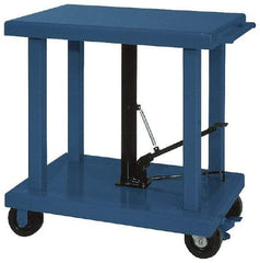 Wesco Industrial Products - 4,000 Lb Capacity Post Lift Table - 37" Lift Height, 36" Platform Length x 24" Platform Width - Eagle Tool & Supply