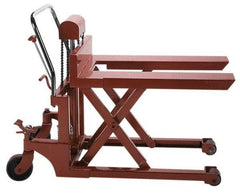 Wesco Industrial Products - 1,100 Lb Capacity Manual Scissor Lift Table - 44" Platform Length x 27" Platform Width - Eagle Tool & Supply