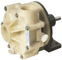Pentair - 1 HP, Corrosion Resistant Pump - 1-1/2 Inlet Size, 1-1/2 Outlet Size, Polypropylene - Eagle Tool & Supply