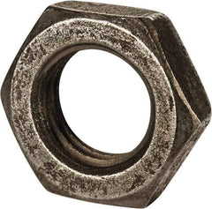 Value Collection - M30x3.50 Steel Right Hand Hex Jam Nut - 46mm Across Flats, 15mm High, Uncoated - Eagle Tool & Supply