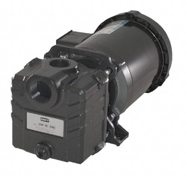 American Machine & Tool - 115/230 Volt, 1 Phase, 1/2 HP, Self Priming Centrifugal Pump - ODP Motor, Cast Iron Housing and Impeller, 59 Ft. Shut Off - Eagle Tool & Supply
