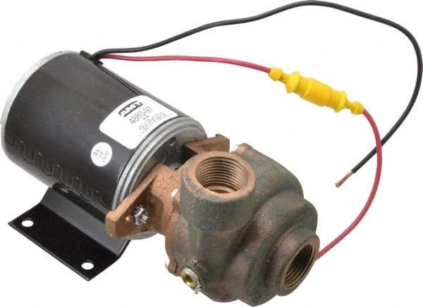 American Machine & Tool - 12 Volt, 1/8 hp, 3/4 Inlet, Bronze Utility Pump - 12.5 Max Head Pressure, 3/4 Inch Outlet - Eagle Tool & Supply