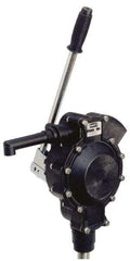 American Machine & Tool - 3/4" Outlet, Polypropylene Hand Operated Position Pump - 17 oz per Stroke, For Organic Acids, Alcohols & Water Soluble Inorganic Chemicals - Eagle Tool & Supply