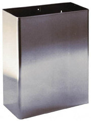 Made in USA - 7 Gal Rectangle Paper Towel Waste Receptacle - Stainless Steel, 17.0000" High x 6-1/2" Wide - Eagle Tool & Supply