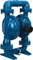 SandPIPER - 2" NPT, Metallic, Air Operated Diaphragm Pump - Santoprene Diaphragm, Aluminum Housing - Eagle Tool & Supply