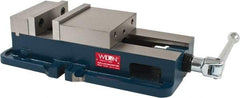 Wilton - 6" Jaw Width, 7-1/2" Jaw Opening Capacity, Horizontal Stationary Machine Vise - Manual Operation, 1 Station, 19-45/64" Long x 6.7" High x 1-3/4" Deep, 2" Jaw Height, 85,000 psi Max Clamp Force, Ductile Alloy - Eagle Tool & Supply
