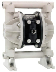 ARO/Ingersoll-Rand - 1/2" NPT, Nonmetallic, Air Operated Diaphragm Pump - PTFE Diaphragm, Polypropylene Housing - Eagle Tool & Supply